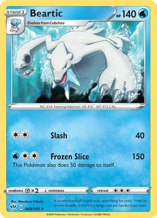 Beartic (049/189) [Sword & Shield: Darkness Ablaze]-1
