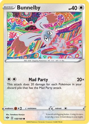 Bunnelby (150/189) [Sword & Shield: Darkness Ablaze]-1
