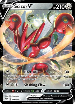 Scizor V (118/189) [Sword & Shield: Darkness Ablaze]-1