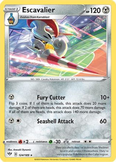 Escavalier (124/189) [Sword & Shield: Darkness Ablaze]-1