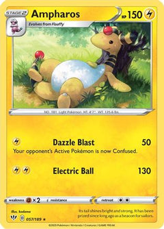 Ampharos (057/189) [Sword & Shield: Darkness Ablaze]-1