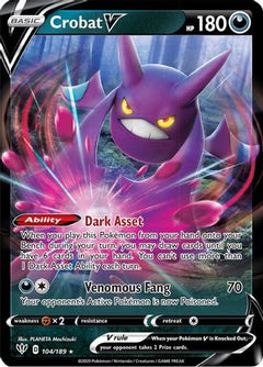 Crobat V (104/189) [Sword & Shield: Darkness Ablaze]-1