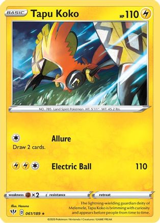 Tapu Koko (061/189) [Sword & Shield: Darkness Ablaze]-1