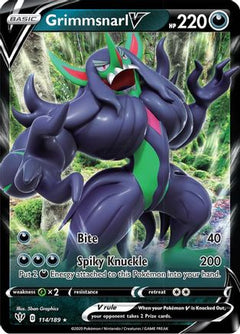 Grimmsnarl V (114/189) [Sword & Shield: Darkness Ablaze]-1