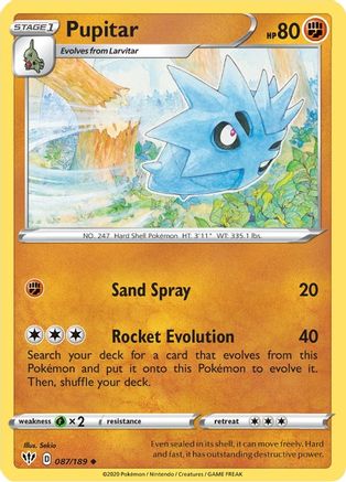 Pupitar (087/189) [Sword & Shield: Darkness Ablaze]-1