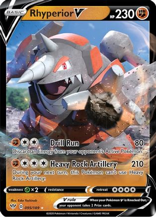 Rhyperior V (095/189) [Sword & Shield: Darkness Ablaze]-1