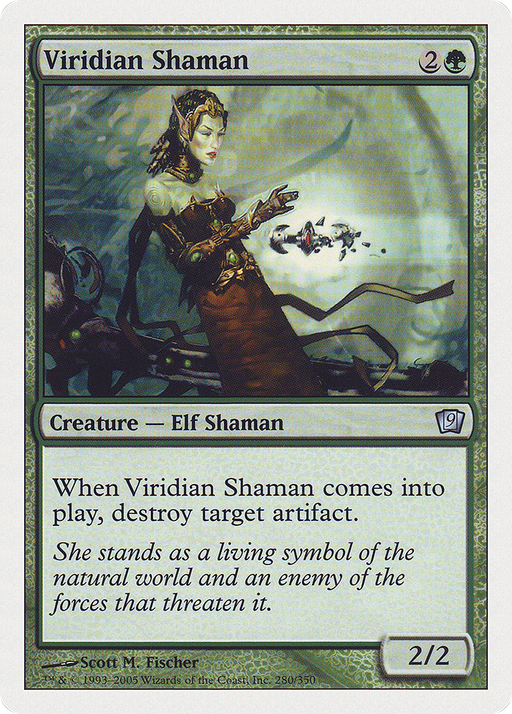 Viridian Shaman (9ED-280) - 9th Edition Foil-1