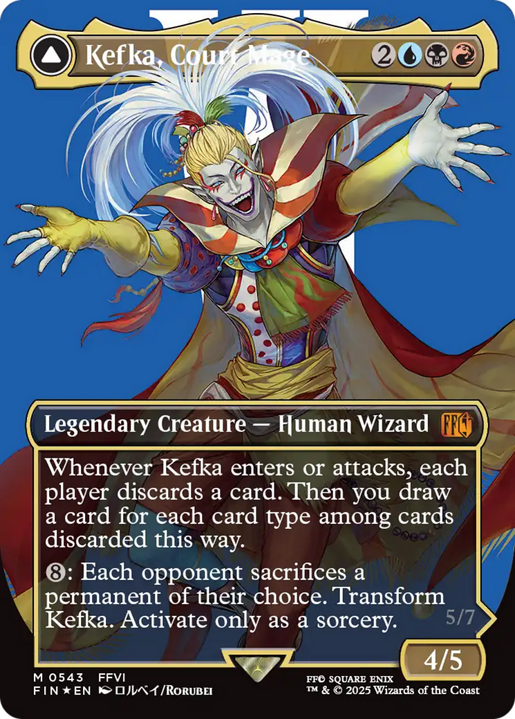 Kefka, Court Mage // Kefka, Ruler of Ruin (Borderless) (Surge Foil) [FINAL FANTASY]-3