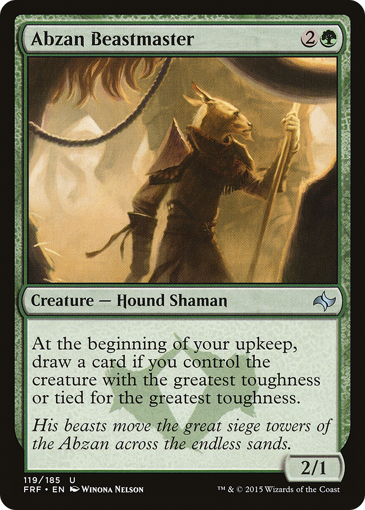 Abzan Beastmaster [Fate Reforged]-1