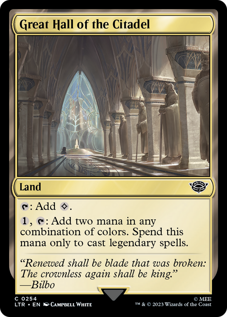 Great Hall of the Citadel [The Lord of the Rings: Tales of Middle-Earth]-1