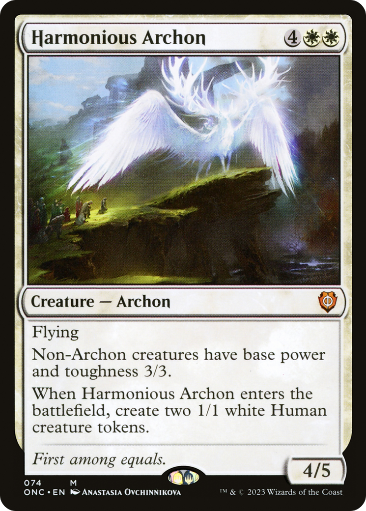 Harmonious Archon [Phyrexia: All Will Be One Commander]-1