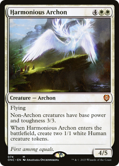 Harmonious Archon [Phyrexia: All Will Be One Commander]-1
