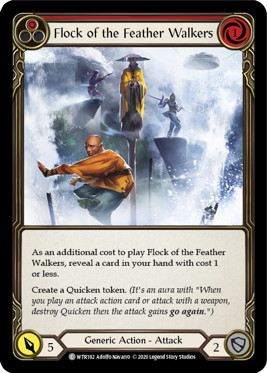 Flock of the Feather Walkers (Red) [U-WTR182] (Welcome to Rathe Unlimited)  Unlimited Rainbow Foil-2