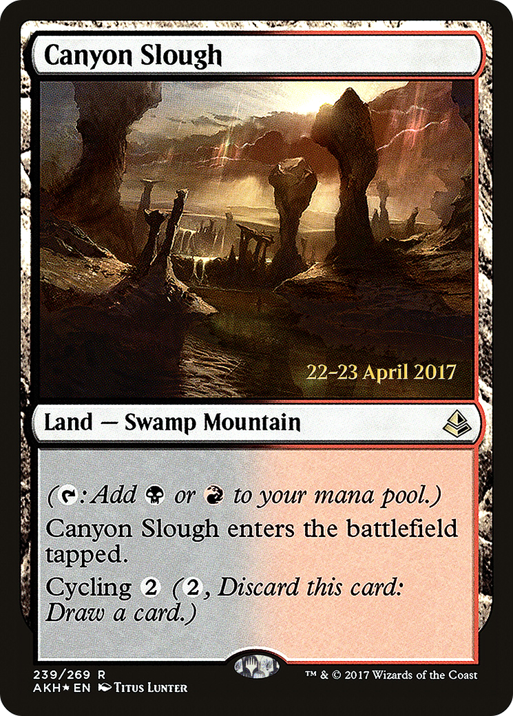 Canyon Slough [Amonkhet Prerelease Promos]-1