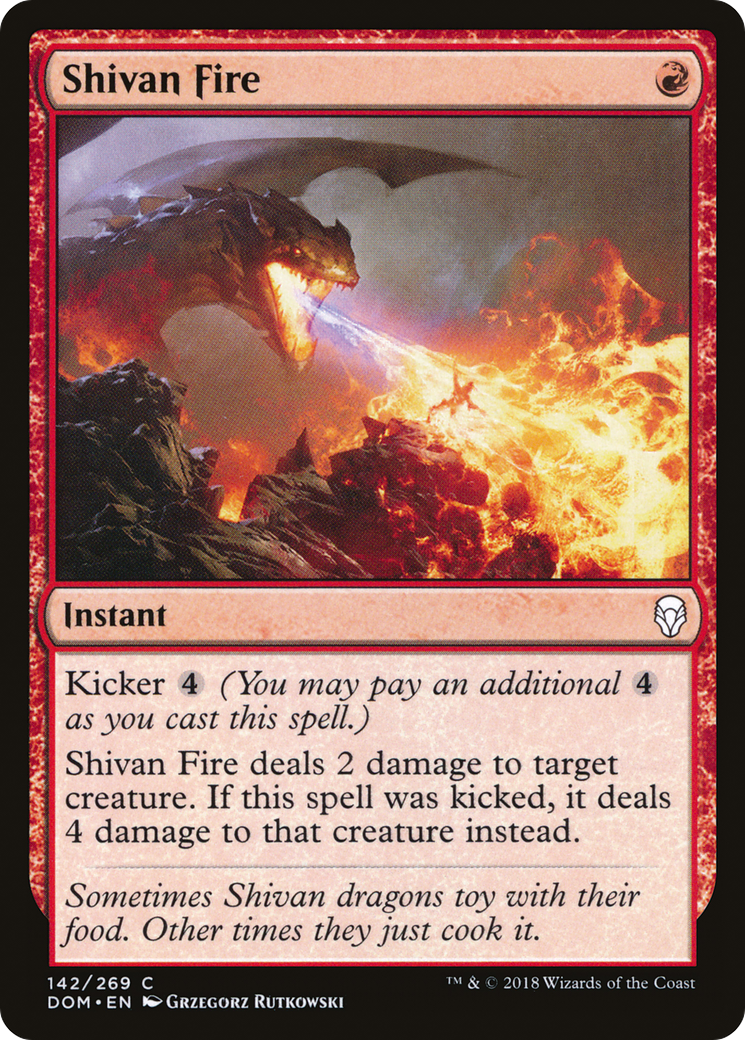 Shivan Fire [Dominaria]-1