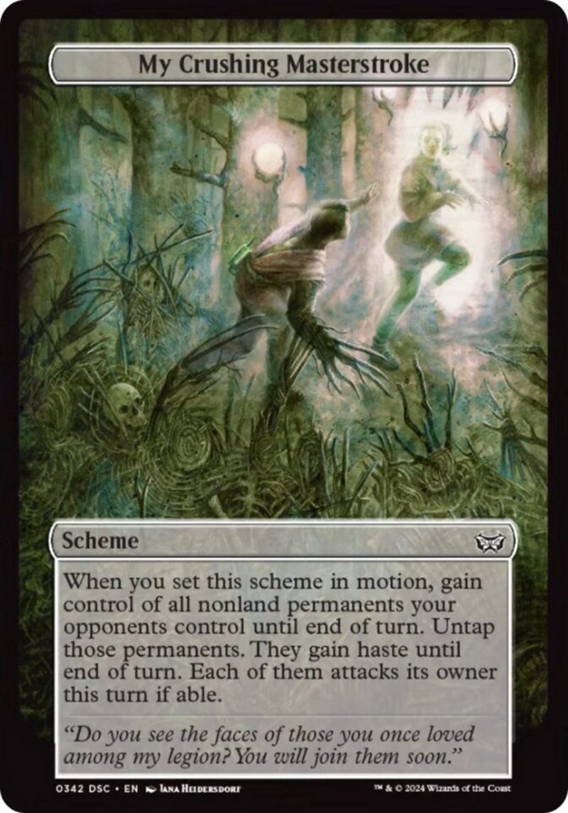 My Crushing Masterstroke (Full Art) [Duskmourn: Archenemy]-1