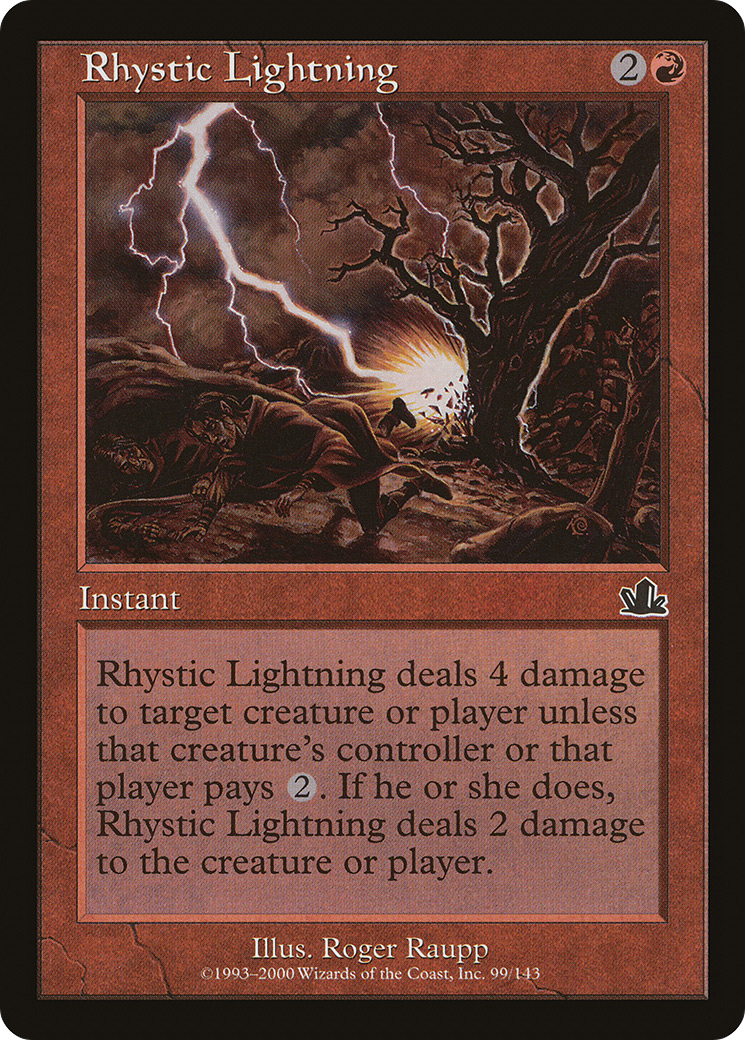 Rhystic Lightning [Prophecy]-1