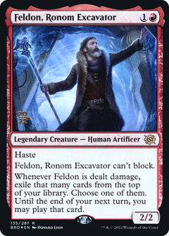 Feldon, Ronom Excavator [The Brothers' War Prerelease Promos]-1