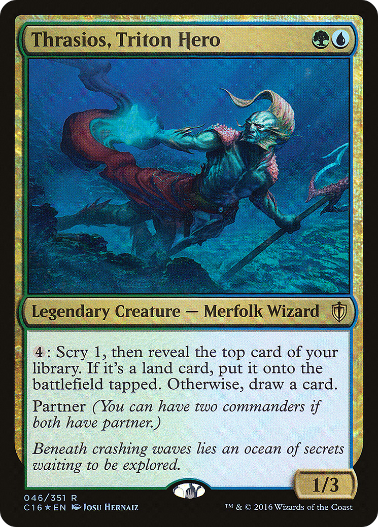 Thrasios, Triton Hero [Commander 2016]-1