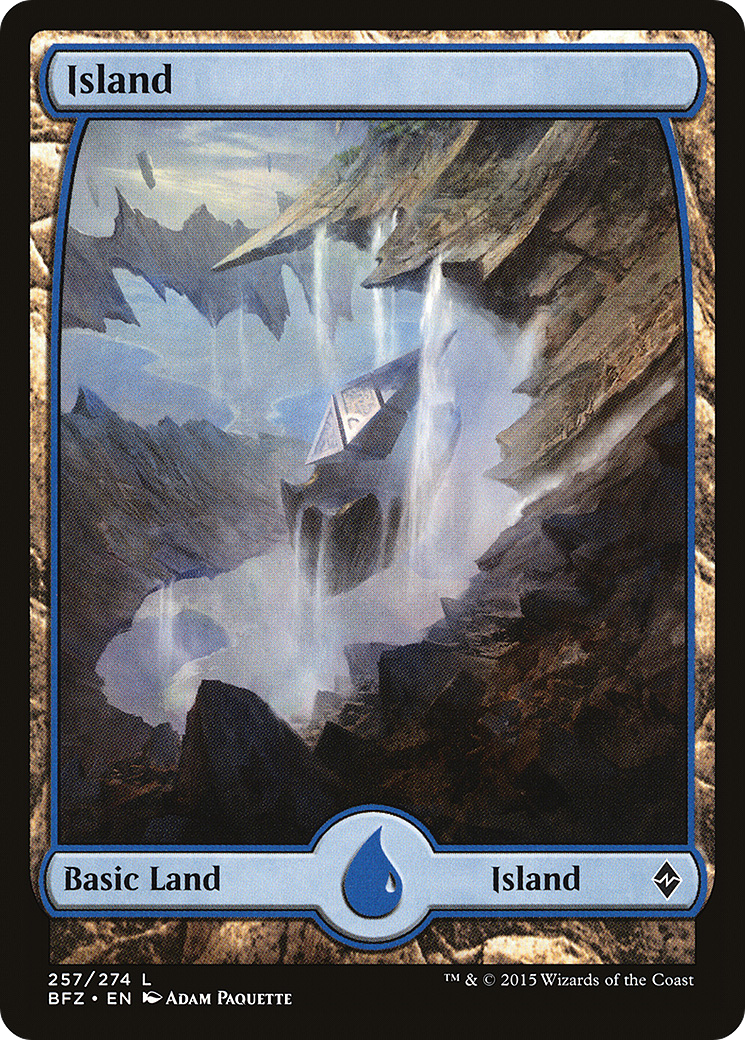 Island (257) (Full Art) [Battle for Zendikar]-1