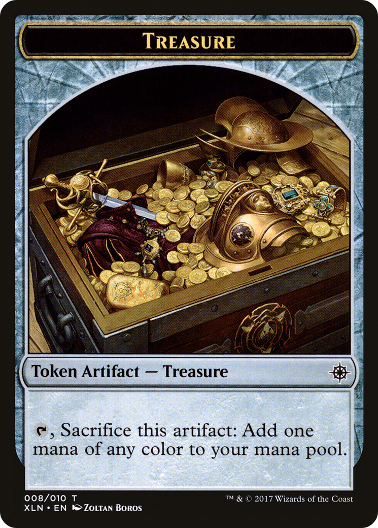 Treasure Token (008) (XLN-008) - Ixalan Tokens Foil-1