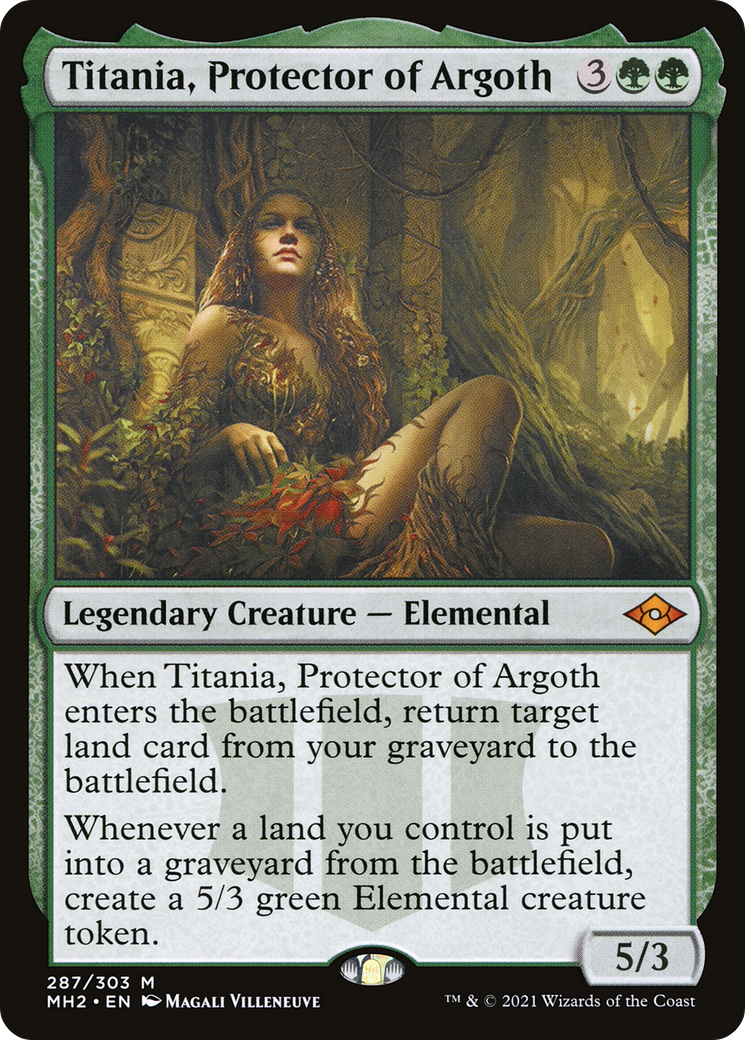 Titania, Protector of Argoth (MH2-287) - Modern Horizons 2 Etched Foil-1