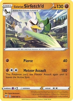 Galarian Sirfetch'd (098/189) (Cracked Ice holo) (Theme Deck Exclusive) [Sword & Shield: Darkness Ablaze]-1