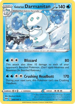 Galarian Darmanitan (044/189) (Cracked Ice Holo) (Theme Deck Exclusive) [Sword & Shield: Darkness Ablaze]-1