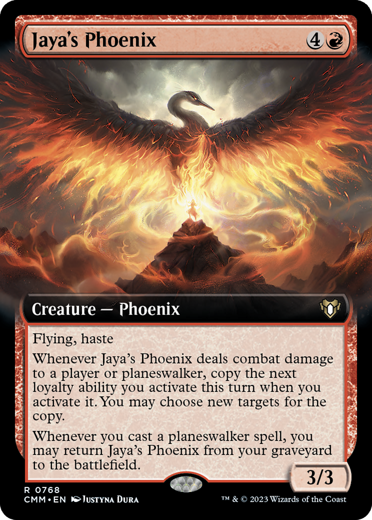 Jaya's Phoenix (Extended Art) [Commander Masters]-1