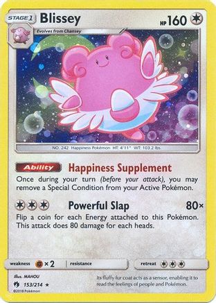 Blissey (153/214) (Cosmos Holo) [Sun & Moon: Lost Thunder]-1