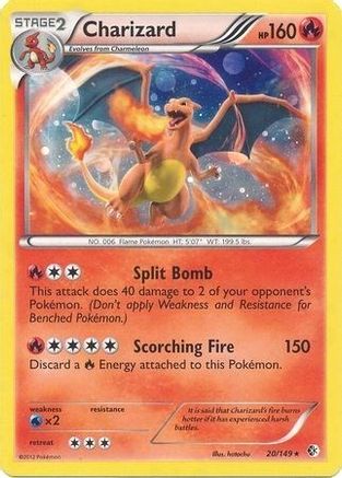 Charizard (20/149) (Cosmos Holo) (Blister Exclusive) [Black & White: Boundaries Crossed]-1