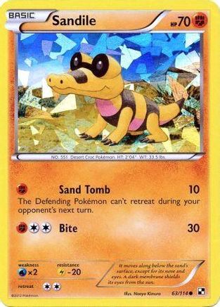 Sandile (63/114) (Cracked Ice Holo) [Black & White: Base Set]-1
