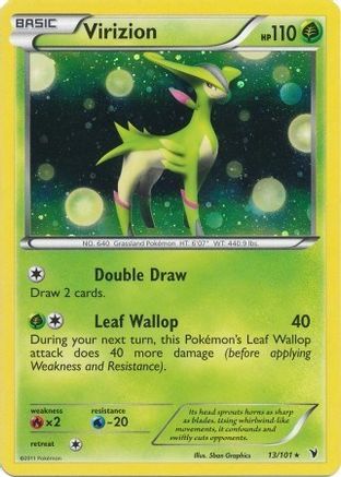 Virizion (13/101) (Cosmos Holo) (Blister Exclusive) [Black & White: Noble Victories]-1
