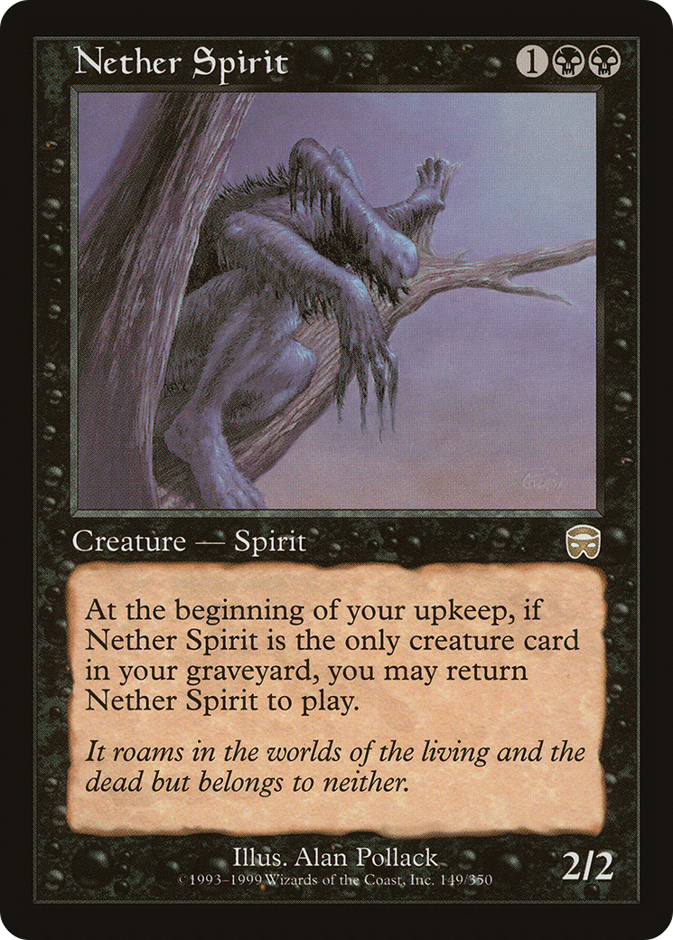 Nether Spirit [Mercadian Masques]-1