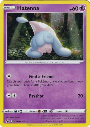 Hatenna (SWSH040) [Sword & Shield: Black Star Promos]-1