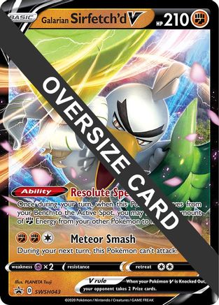 Galarian Sirfetch'd V (SWSH043) (Jumbo Card) [Sword & Shield: Black Star Promos]-1