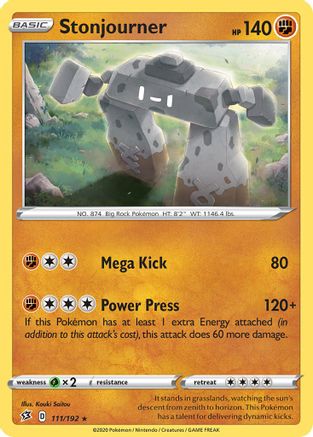Stonjourner (111/192) (Theme Deck Exclusive) [Sword & Shield: Rebel Clash]-1