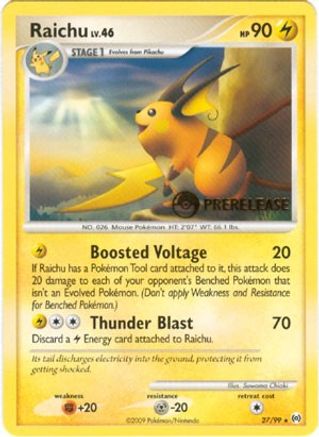 Raichu (27/99) (Prerelease Promo) [Nintendo: Black Star Promos]-1