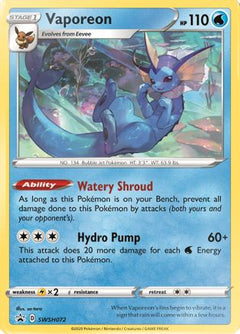 Vaporeon (SWSH072) [Sword & Shield: Black Star Promos]-1