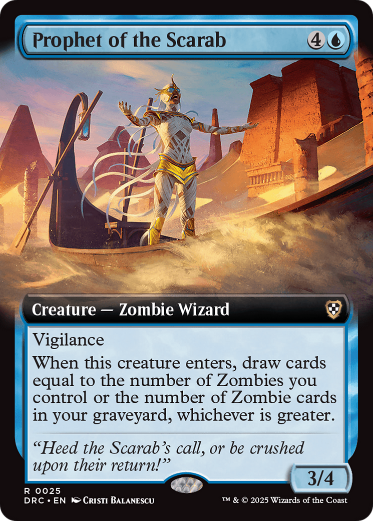 Prophet of the Scarab (Extended Art) [Aetherdrift Commander]-1