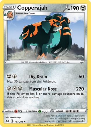 Copperajah (137/202) (GameStop Exclusive) (Blister Exclusive) [Sword & Shield: Base Set]-1