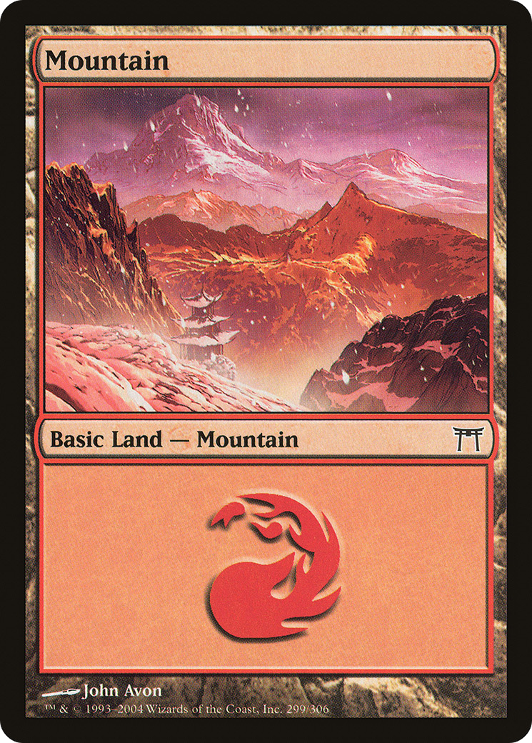 Mountain (299) [Champions of Kamigawa]-1