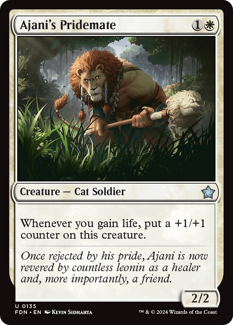 Ajani's Pridemate [Foundations]-1