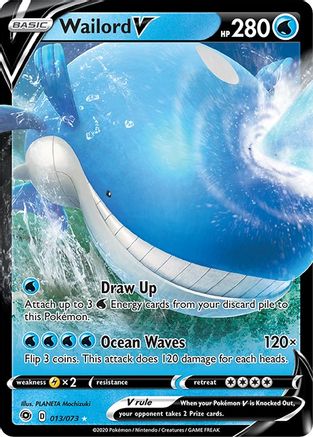 Wailord V (013/073) [Sword & Shield: Champion's Path]-1