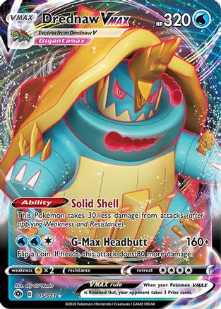 Drednaw VMAX (015/073) [Sword & Shield: Champion's Path]-1