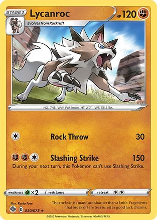 Lycanroc (030/073) [Sword & Shield: Champion's Path]-1