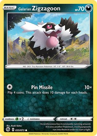 Galarian Zigzagoon (035/073) [Sword & Shield: Champion's Path]-1