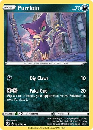 Purrloin (039/073) [Sword & Shield: Champion's Path]-1
