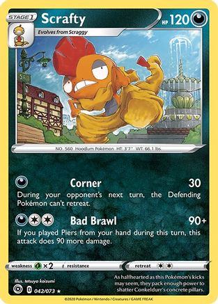 Scrafty (042/073) [Sword & Shield: Champion's Path]-1