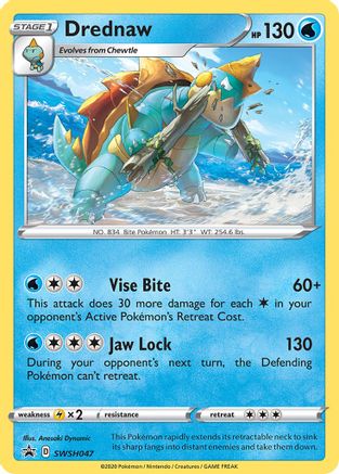 Drednaw (SWSH047) [Sword & Shield: Black Star Promos]-1